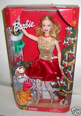 #8032 Nrfb Mattel Target Stores Home For The Holidays Barbie Special Edition