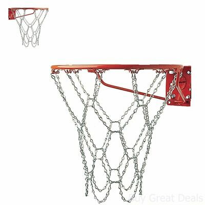 Chain Basketball Net Heavy Duty Galvanized Steel Goal Strong Hoops Outside