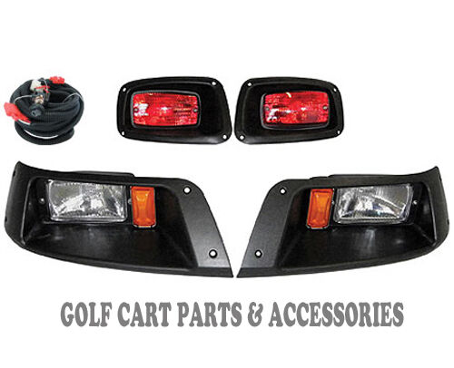 Ezgo Txt Golf Cart Headlight & Tail Light Kit 1996-2013 Gas And Electric Models