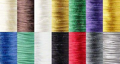 1.5mm Thick Mousetail Satin Beading Cord String For Beads In 3 Yard Increments