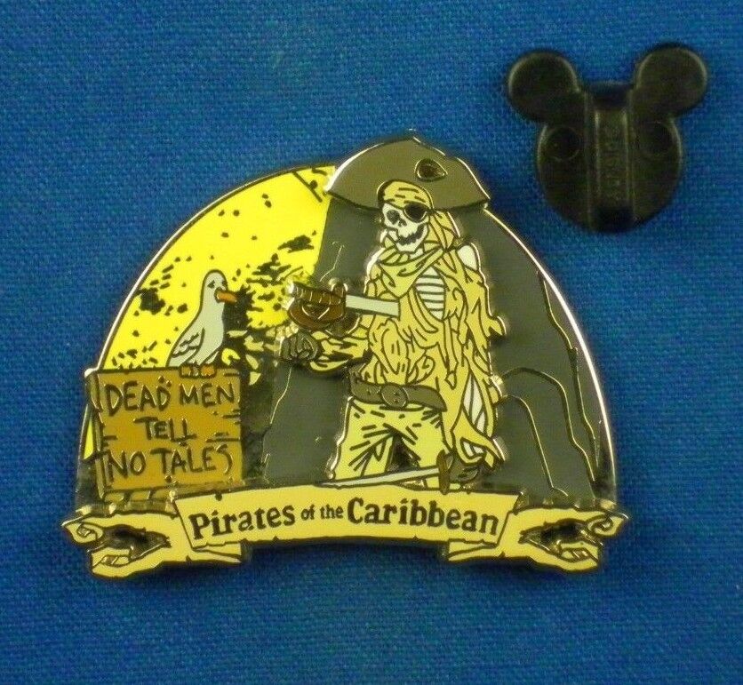 Dead Men Tell No Tales Skeleton Pirates Of The Caribbean Ride Disney Pin # 45773