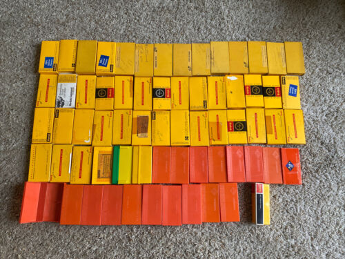 Lot Of 67 Vintage Slide Storage Containers Empty Boxes Only Plastic & Cardboard