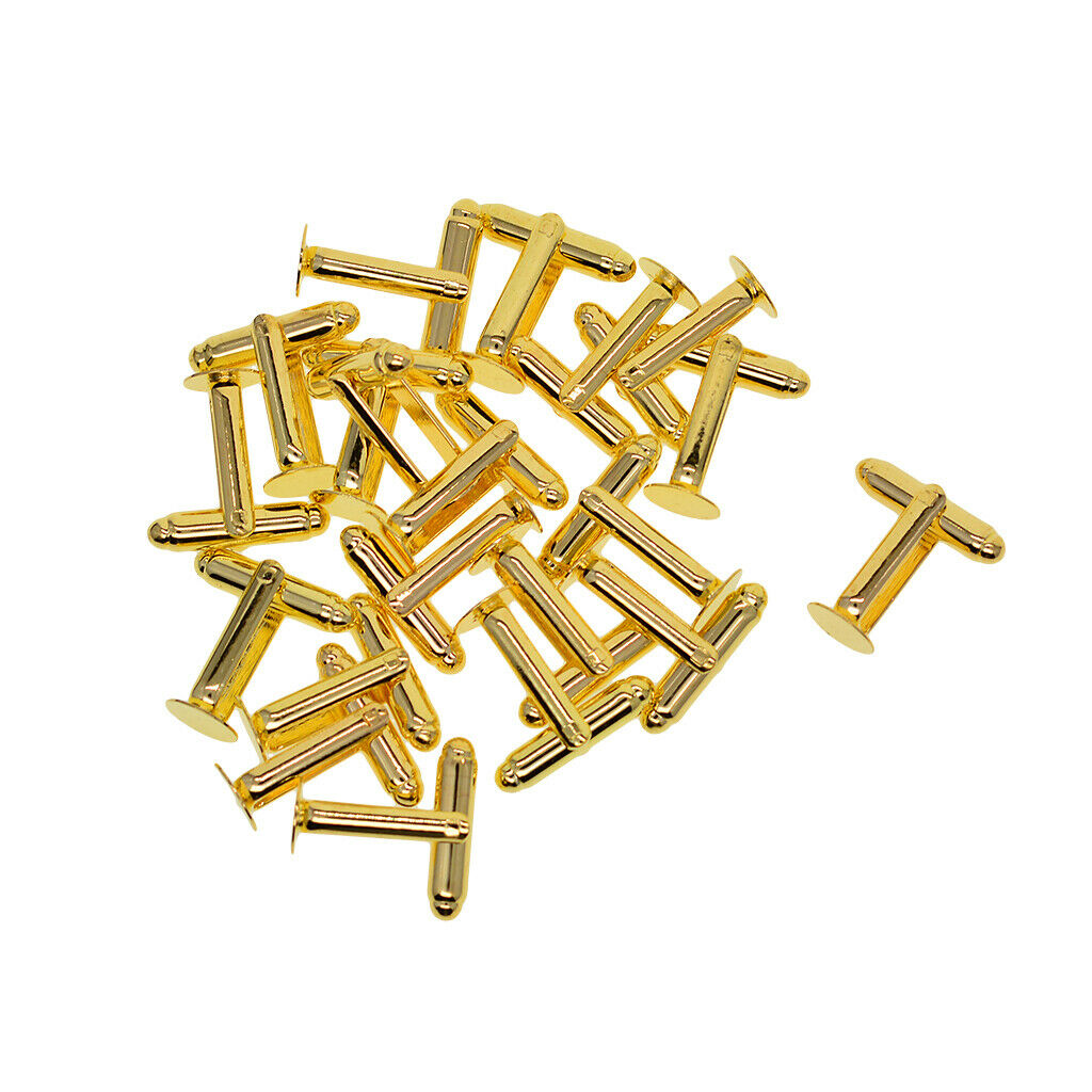 20 Piece Cufflinks Made From Brass Cufflinks Blanks Round Bezel Cabochon