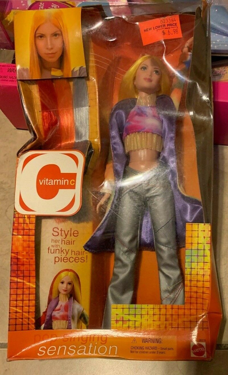 Vitamin C Pop Singing Sensation Barbie Doll New Factory Sealed Bad Shape Box