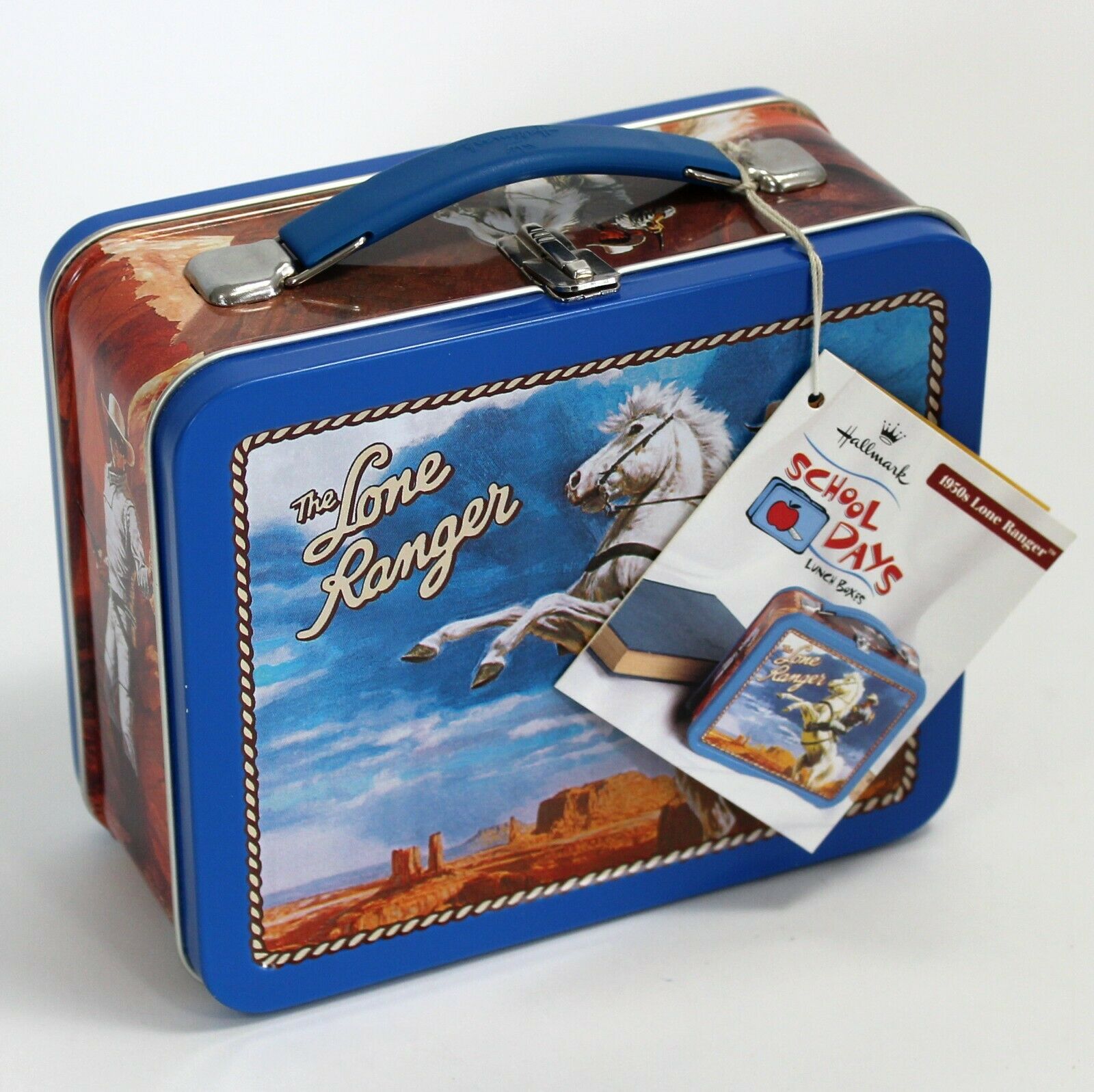 The Lone Ranger And Silver, Hallmark School Days Repro Mini Lunch Box 1998