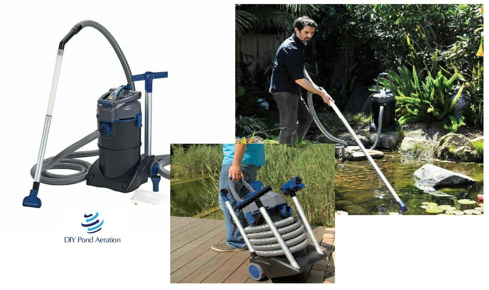New Oase Pondovac 4 Fish / Koi Pond & Pool Vacuum W/ Continuous Suction 2 Yr Wty