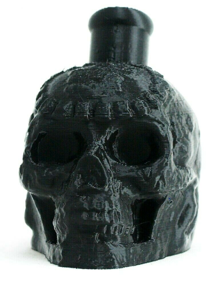 Aztec / Mayan Death Whistle Onyx Black Skull  *** Made In Usa ***