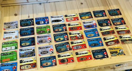 Pirates Of The Caribbean Pocketmodel Game Large Lot 39 Unpunches Ship Cards