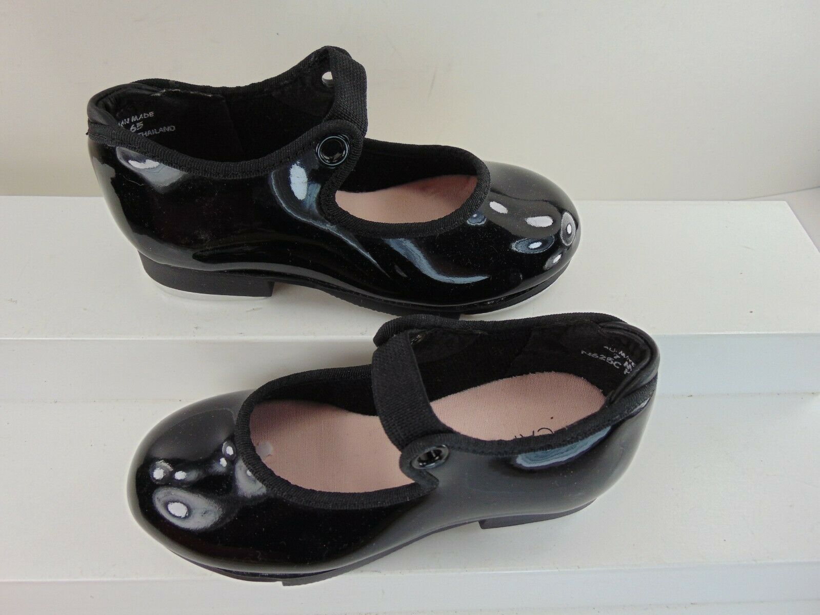 N625c (new In Box) Toddler & Kids Capezio Jr Tyette Tap Shoe - Black Patent 7 M