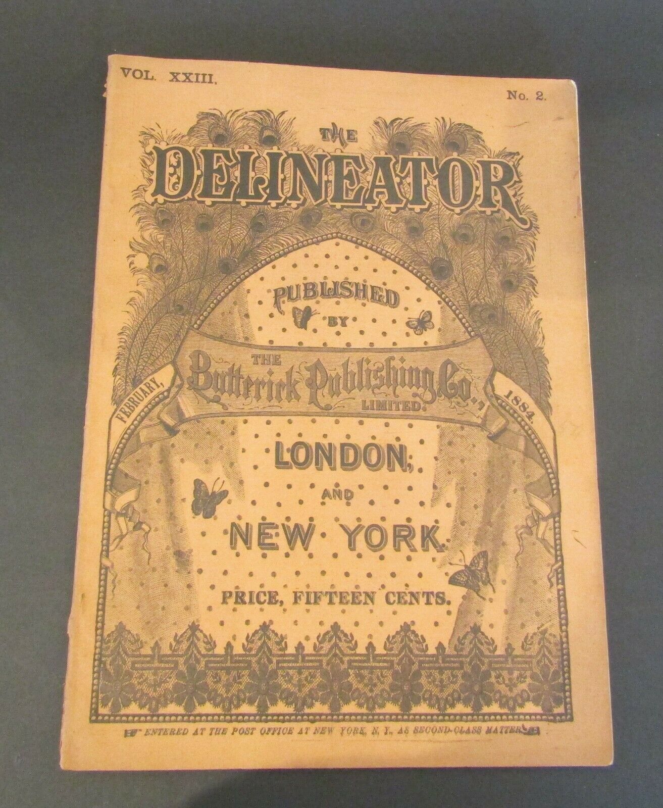 February 1884 The Delineator Butterick Publishing Co Magazine/pattern Catalog