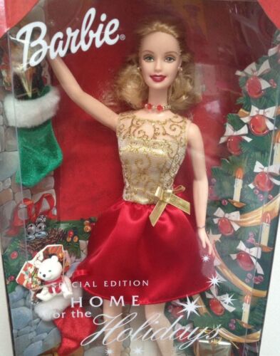 Barbie Home For The Holidays Doll 2001 Mattel Target Special Edititon #52834 Nib