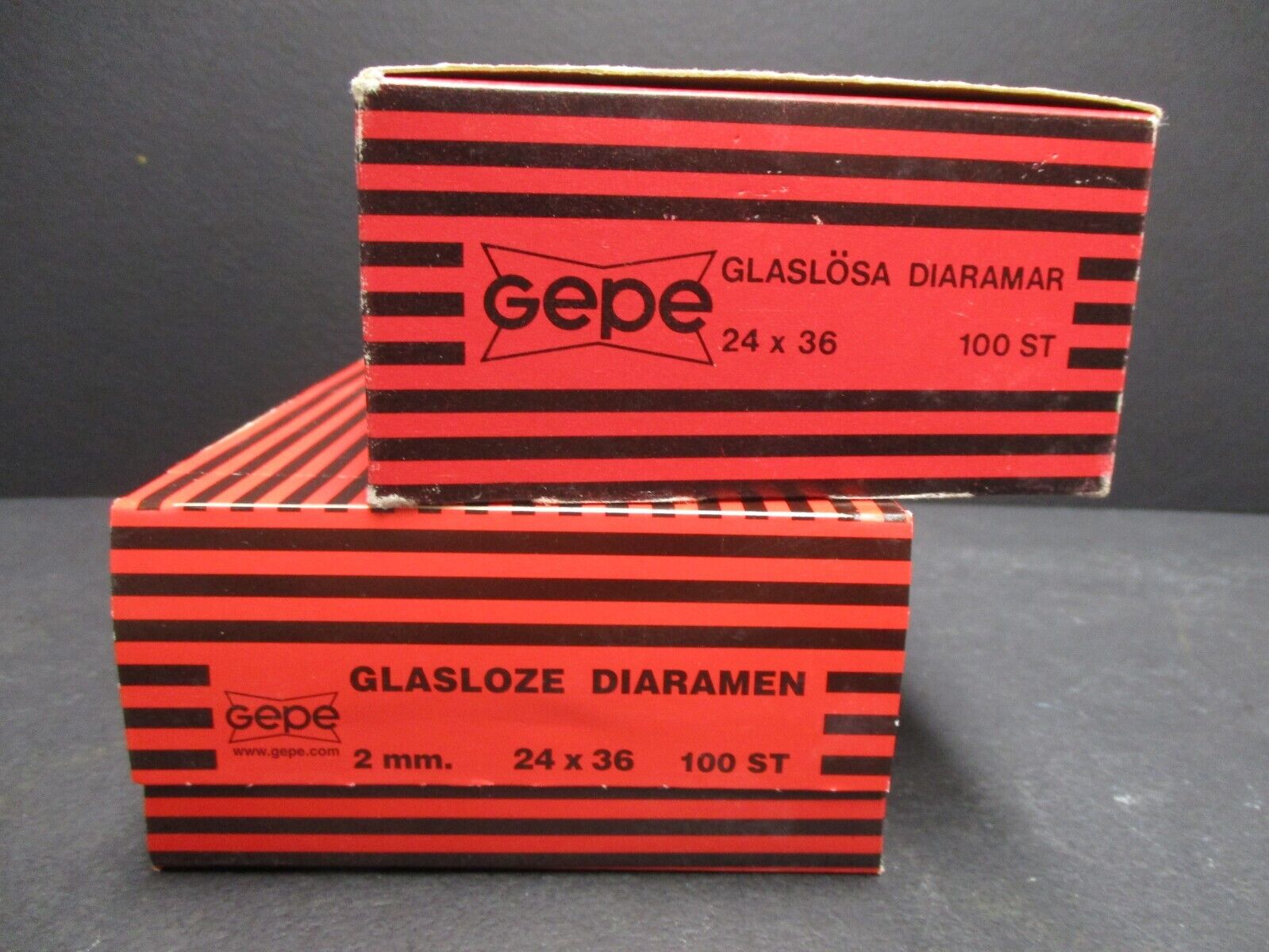 Gepe 35mm Slide Mounts 100 Mounts New Old Stock Type 7001