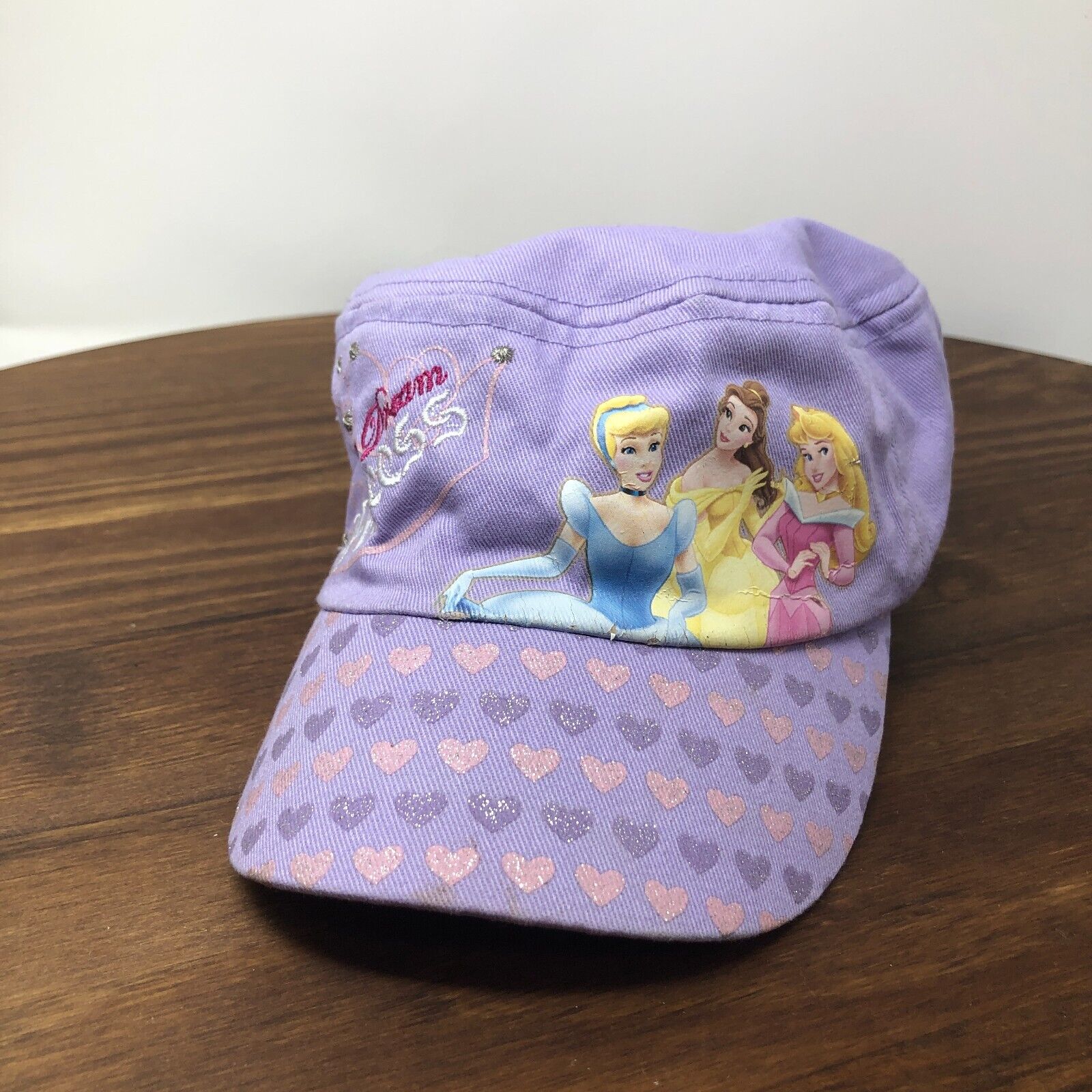 Disney Dream Princess Toddler Purple Logo Cinderella Strapback Cap Hat