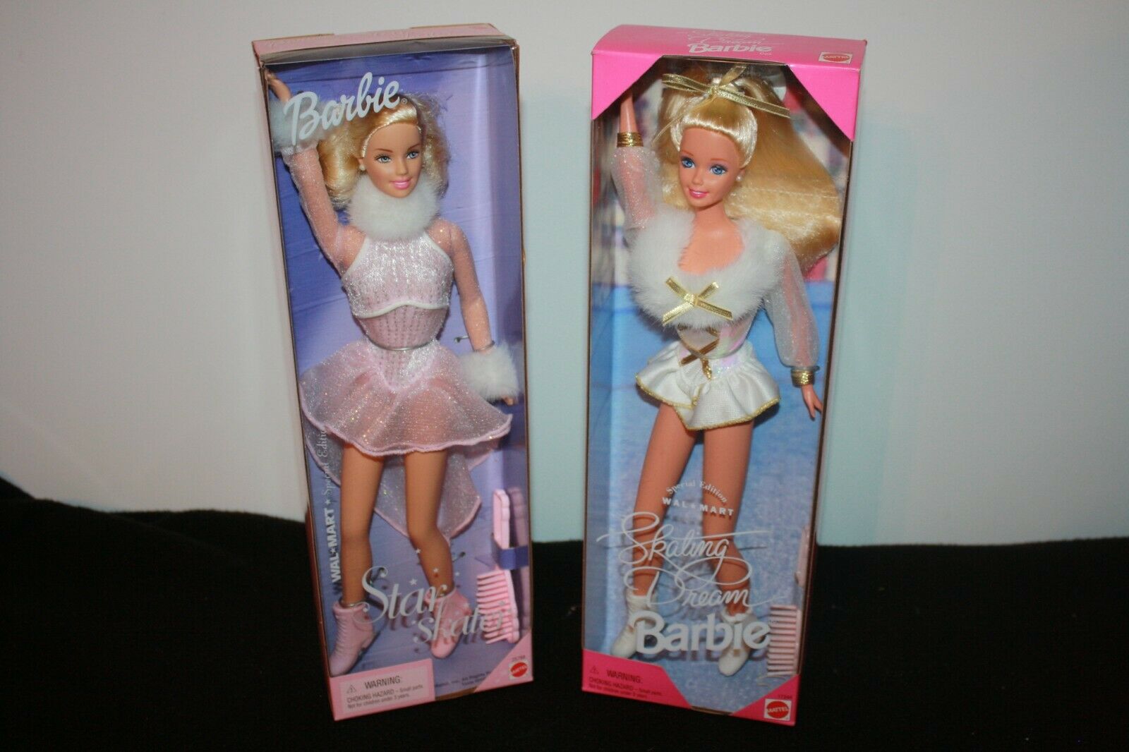 Lot 2 Barbie Doll Star Skater Special Edition #25788 Skating Dream 17244 Nrfb