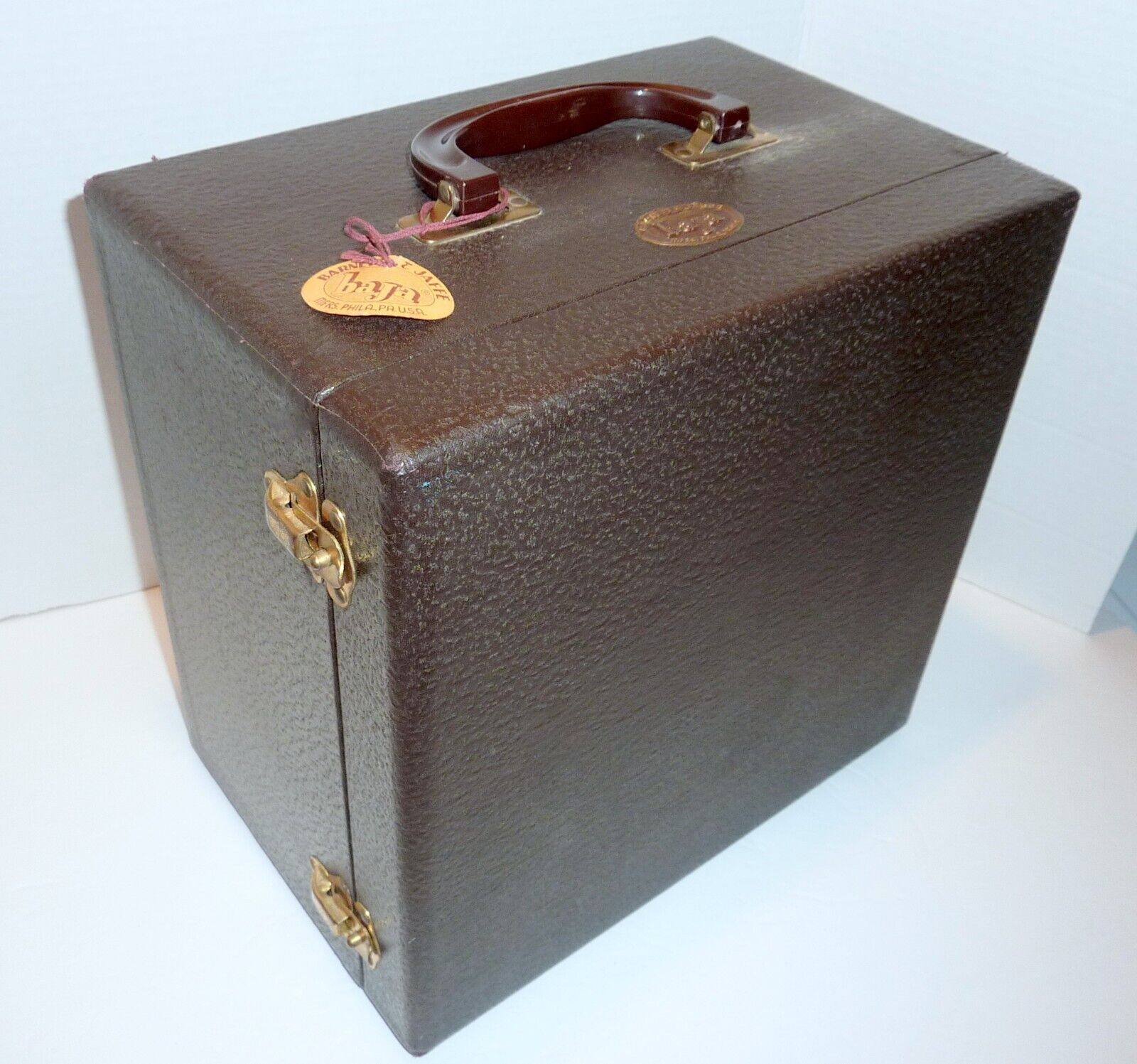 Vintage Barnett & Jaffe Baja Baja Bakelite 16 Slot Slide Case Box 1940s  Mint