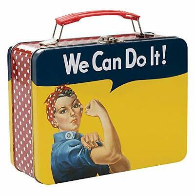 Smithsonian - Rosie The Riveter - We Can Do It - Large Tin Tote Lunch Box - 6...