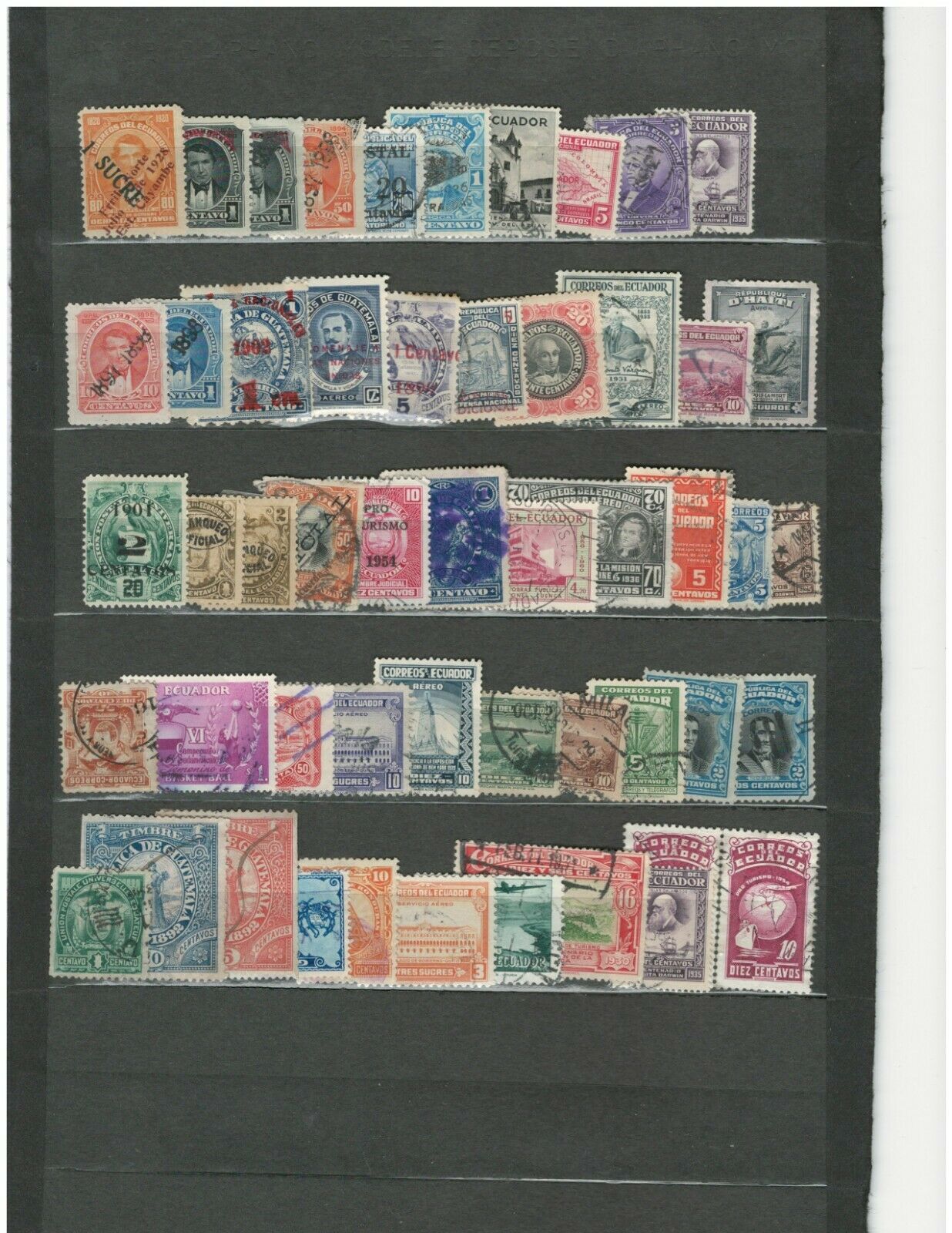 Ecuador Latin America Collection Postal Used  Stamp Lot (la 41)