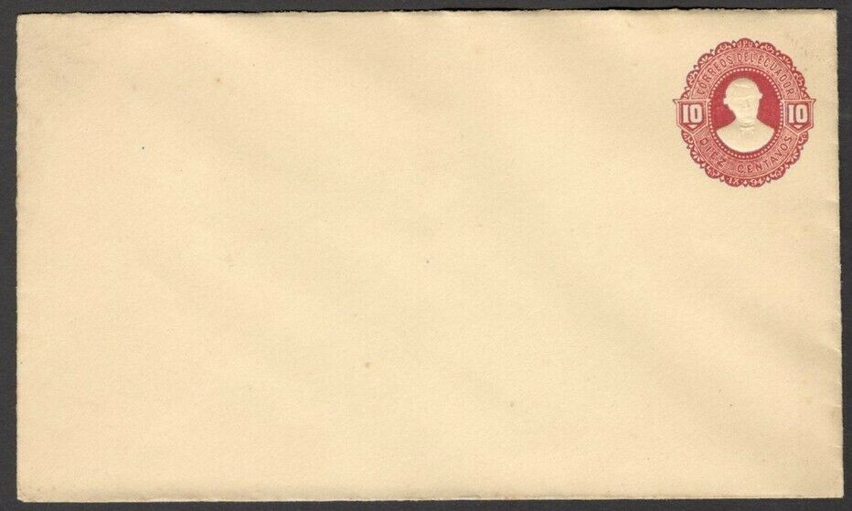 Ecuador Envelope Unused 1895-96 10c Carmine Hg #b13