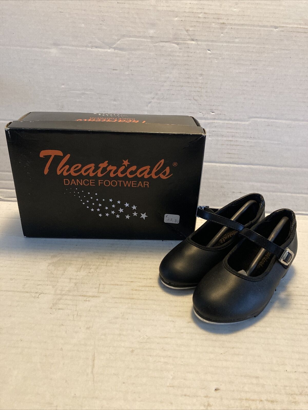 Theatricals Toddlers Black 9200c Tap Shoes Strap Closure Size 7m Toddler