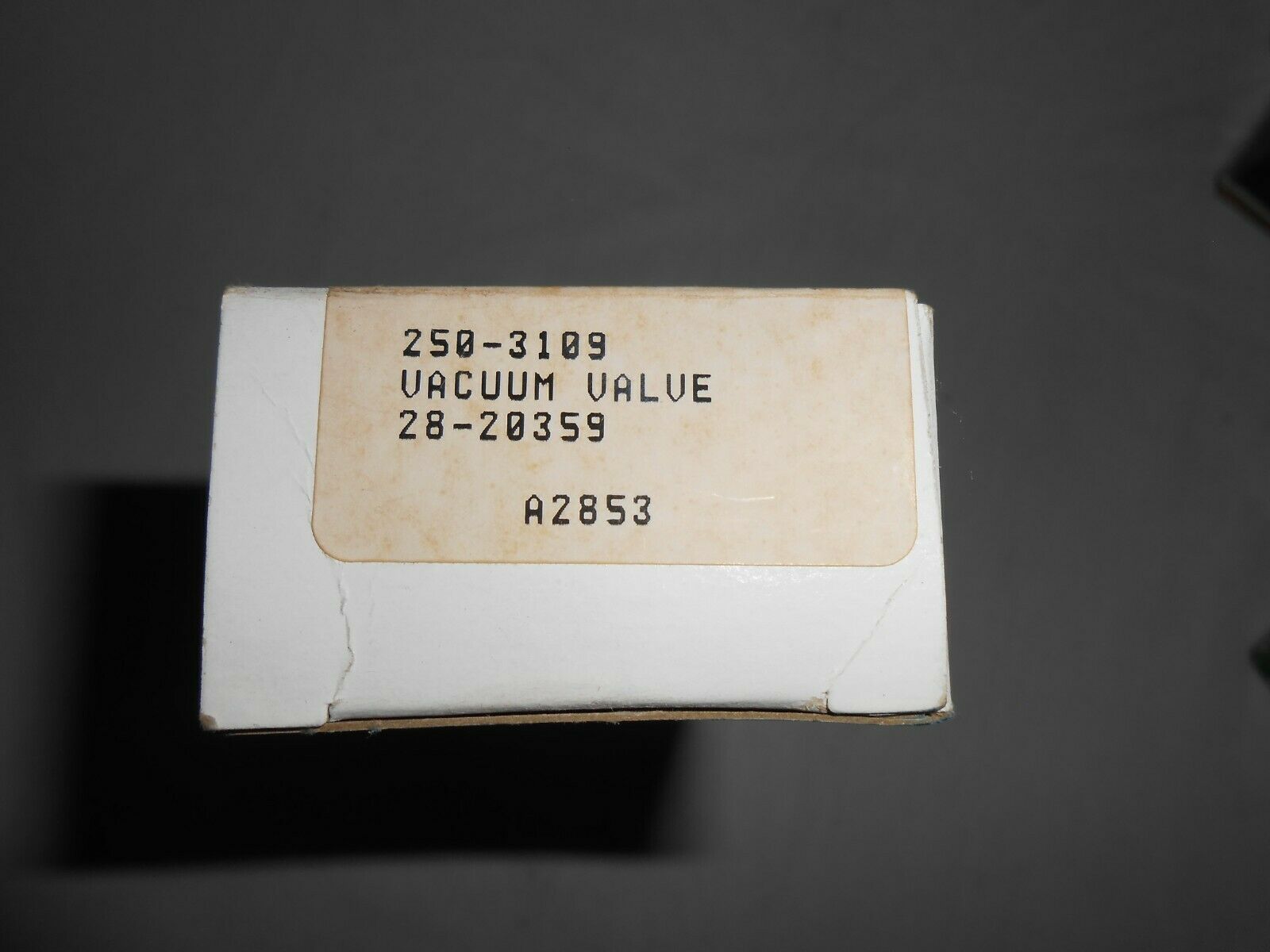 New In Box Vacuum Valve # 28-20359