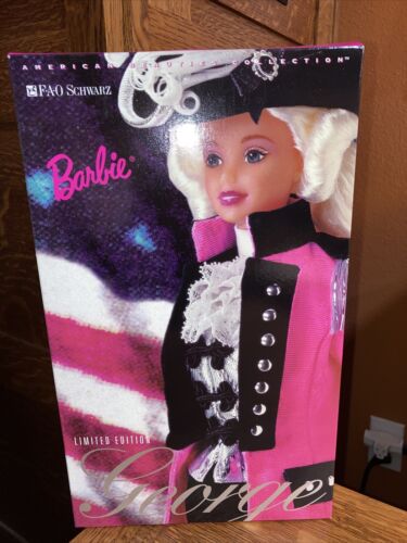 Fao George Washington Barbie 1996 New In Box
