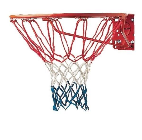 Champion Economy Replacement Basketball Net, 4mm 50g, 12 Loops, Red White Blue
