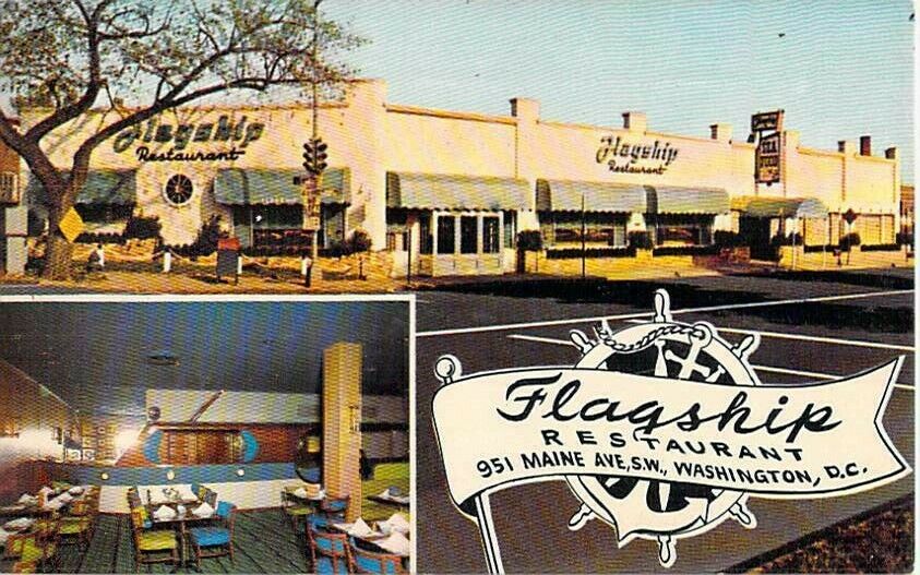 Vintage Flagship Restaurant, Washington D.c. Postcard