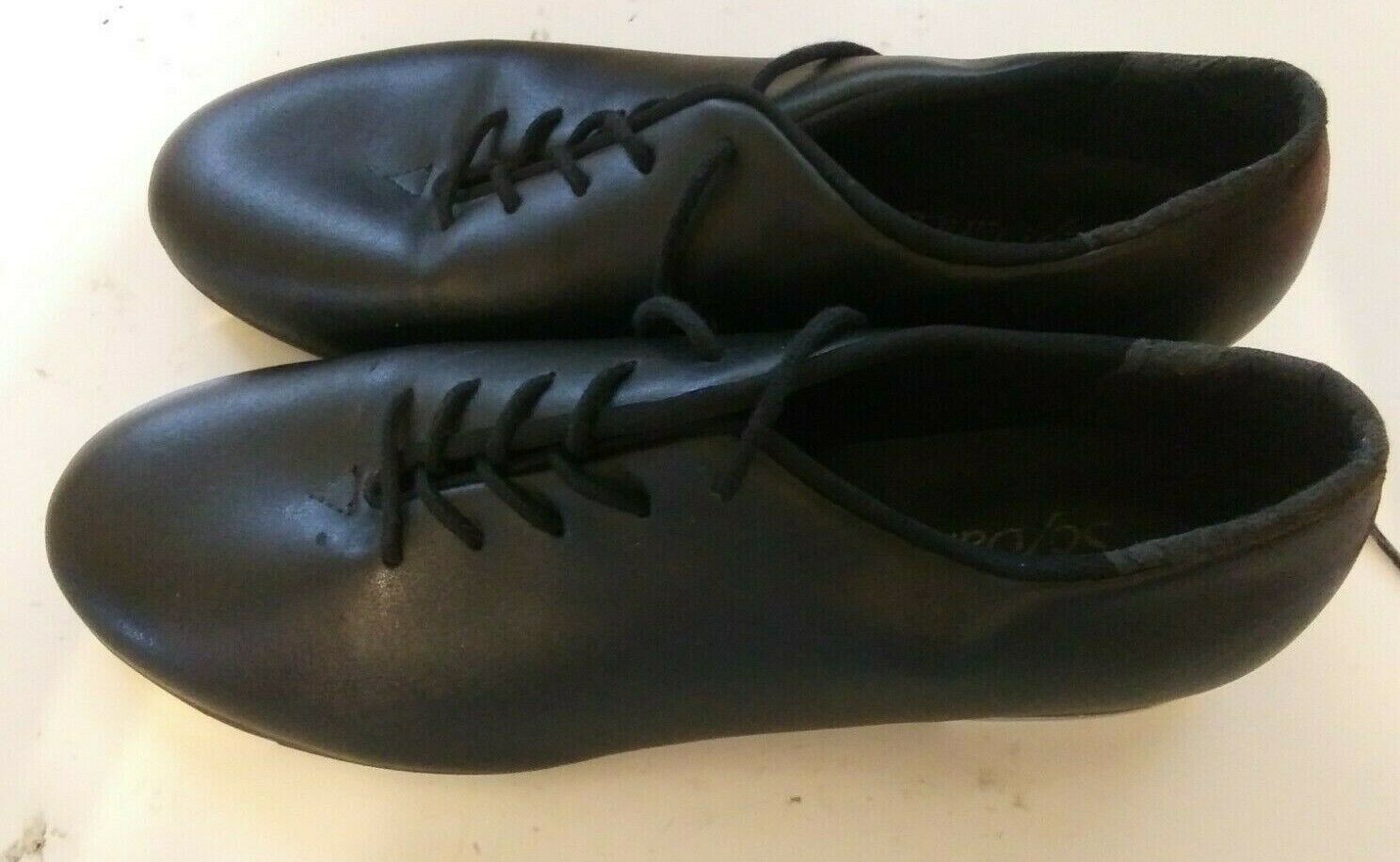 So Danca Tap Shoes Women's/girls  Size 6.5 M Black Lace Up Oxford Shoes