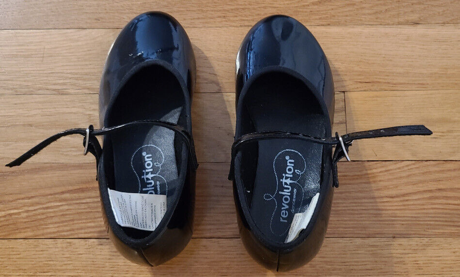 Dance Shoes Tap Mary Jane Child Revolution 801 Black Size 1.5 Ad (12.5 Child Us)