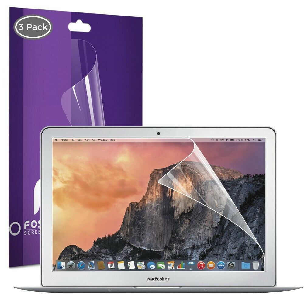 [3 Pack] Hd Clear Scratch Resistant Screen Protector Guard For Macbook Air 13.3