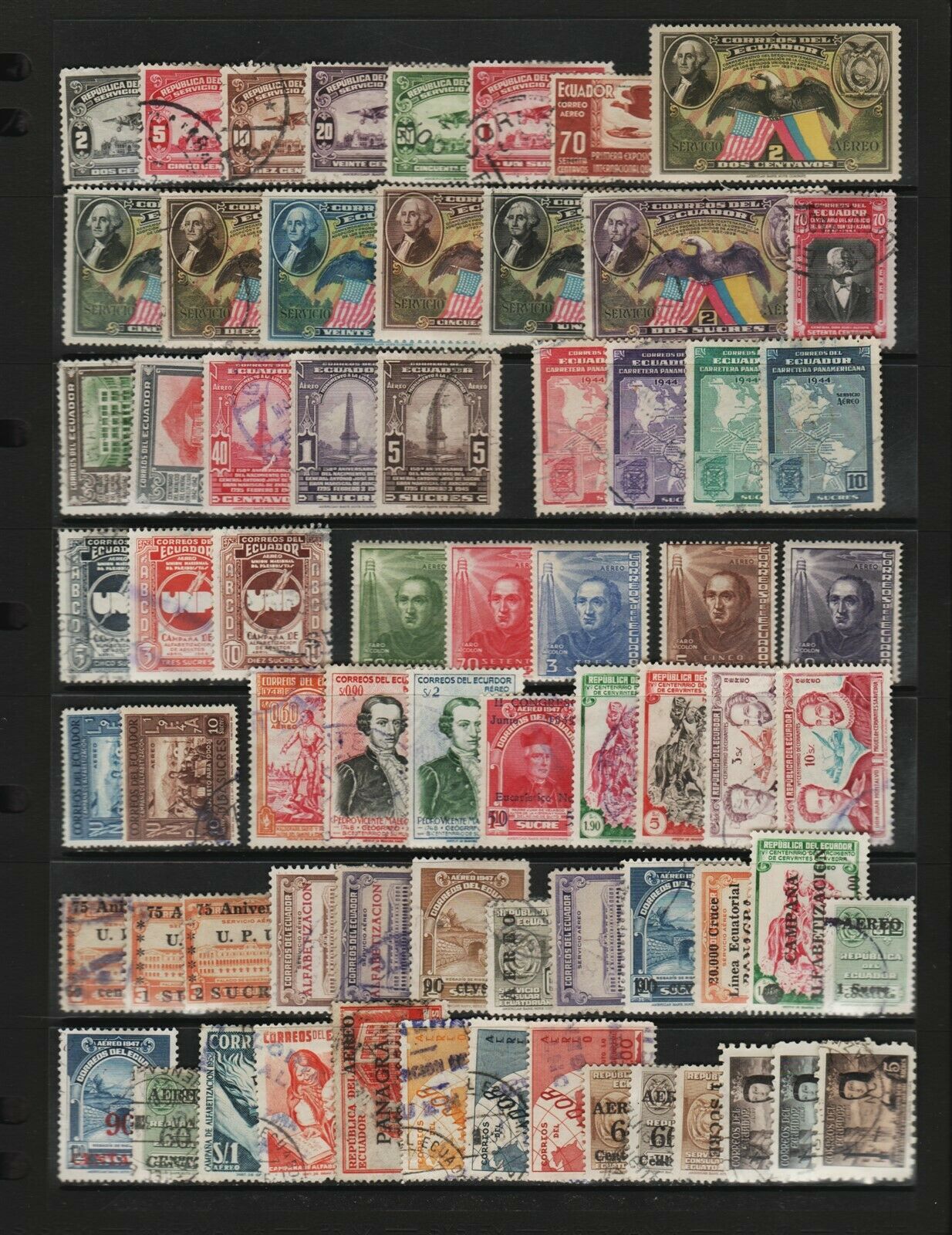 Ecuador - 68 Airmail Stamps