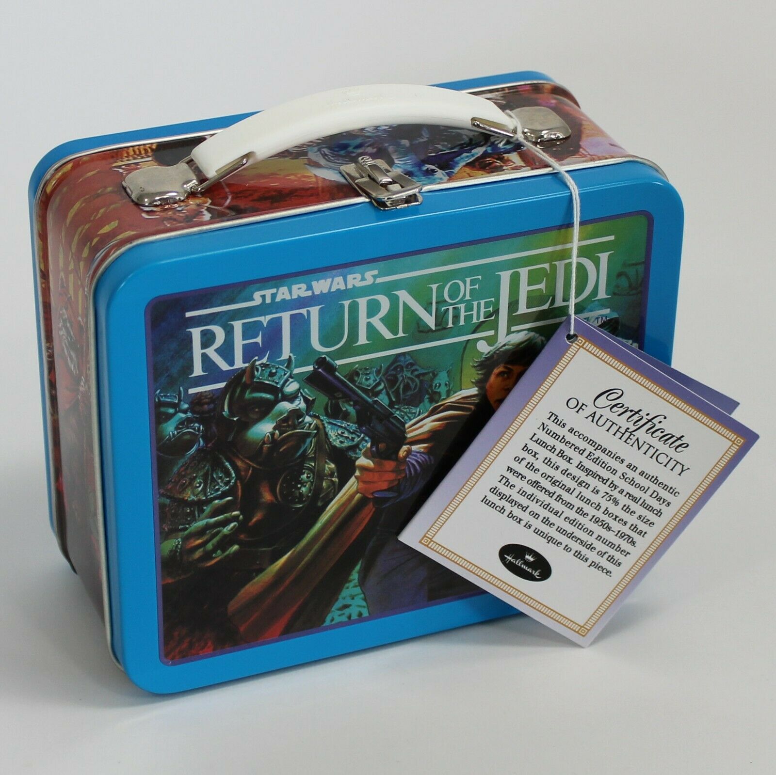 Star Wars Return Of The Jedi Hallmark School Days Repro Mini Lunch Box 2000, Coa