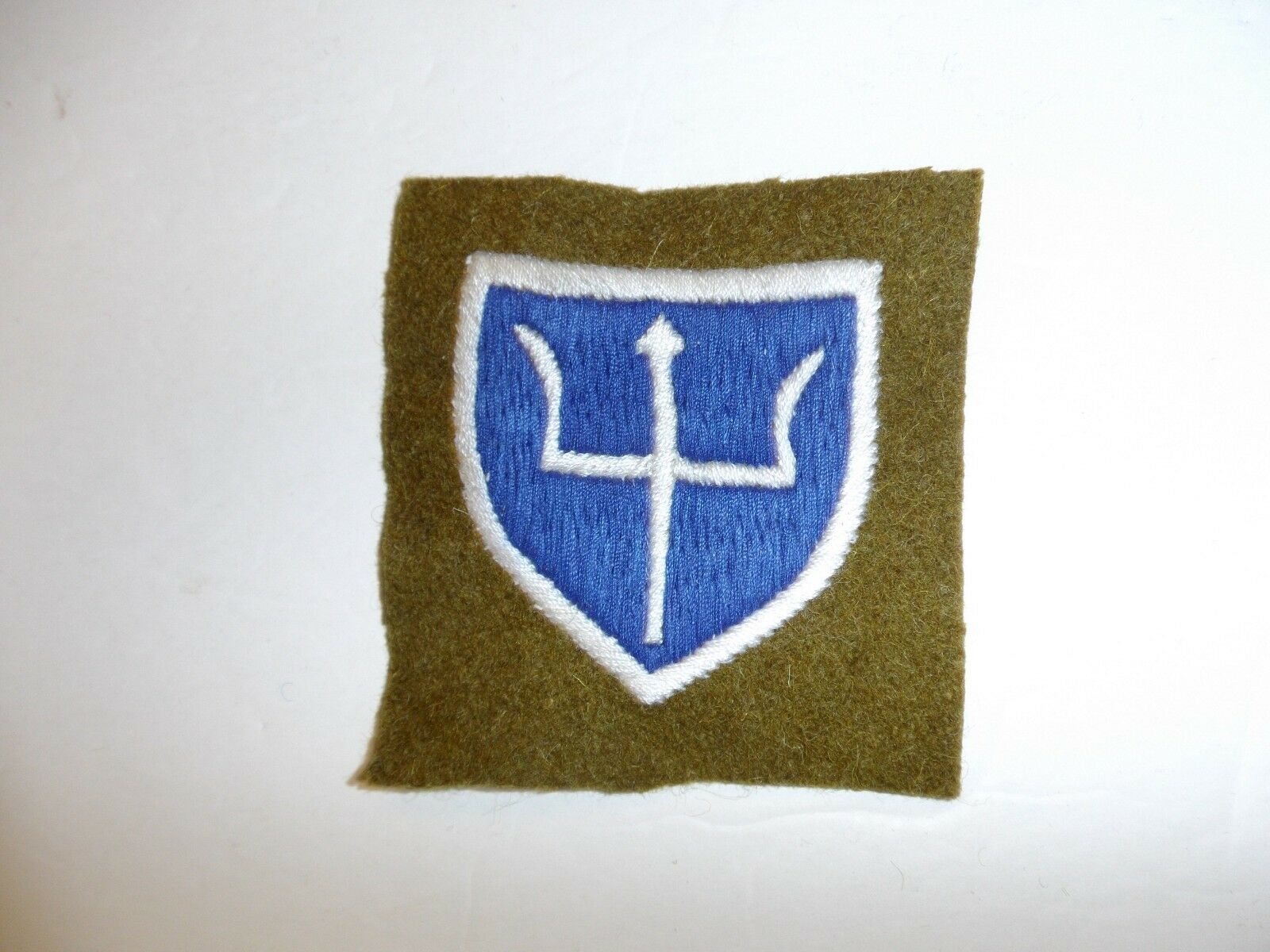 A0041v Ww 1 Us Army 97th Infantry Division Shoulder Patch Trident Square Pc5