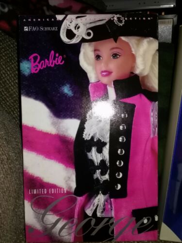 Barbie Doll George Washington Barbie Collectible Fao Schwarz Exclusive 1996