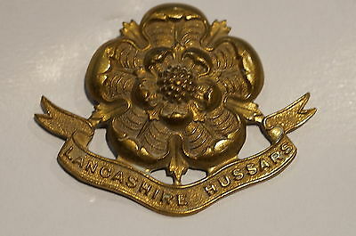 Ww2 British The Lancashire Yeomanry Hussars Cap Badge