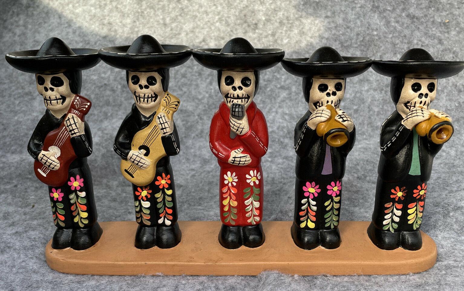 Peru Day Of The Dead Mariachi Musician Playing Instruments