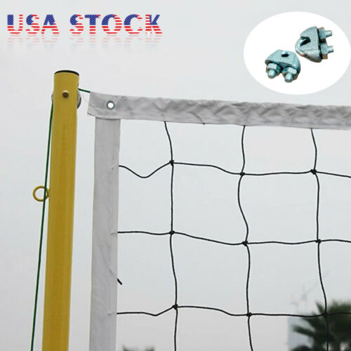 New Volleyball Net W/ Steel Cable Pe Rope Official Size Outdoor Indoor Beach Usa