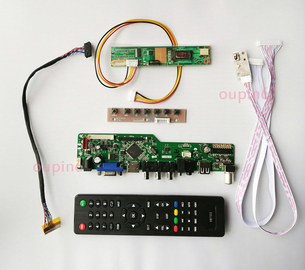 T.vst56 Tv Hdmi Cvbs Rf Lcd Controller Board Kit For Ltn160at02 1366x768 Monitor