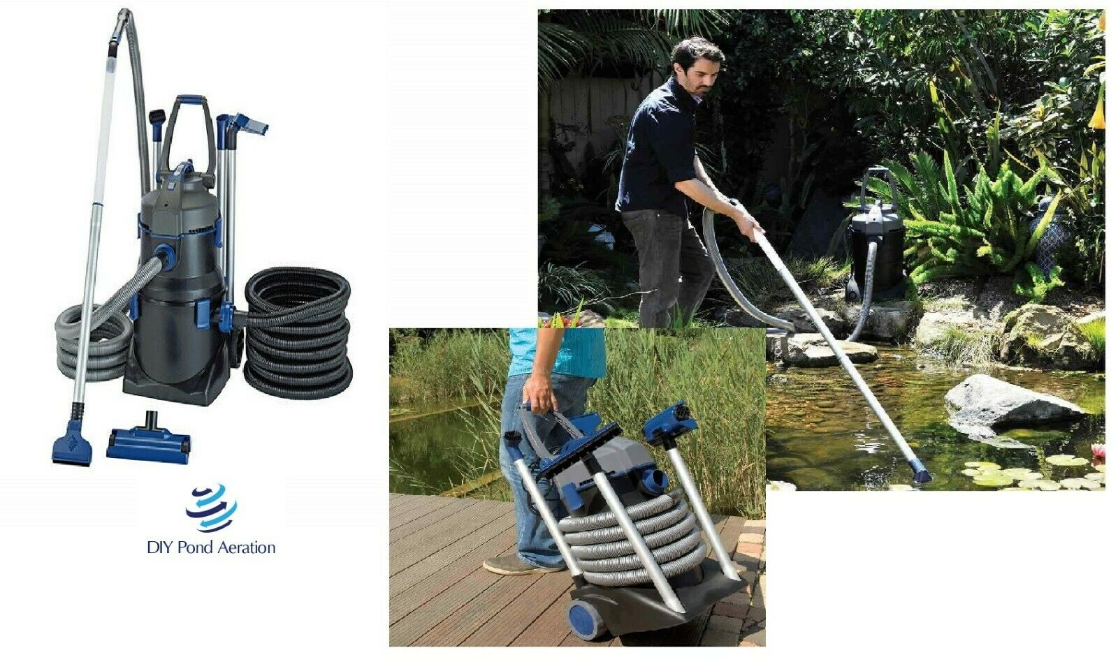 New Oase Pondovac 5 Fish / Koi Pond & Pool Vacuum W/ Continuous Suction 2 Yr Wty