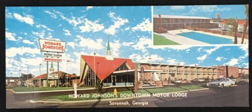 Howard Johnson's Downtown Motor Lodge Savannah Georgia Postcard Unposted